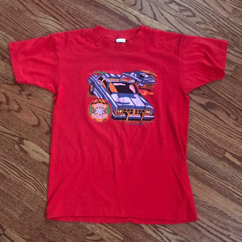 Vtg 6492 Police tshirt
